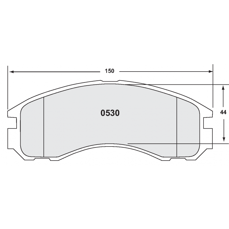 Street brake pads - Mitsubishi
front pad